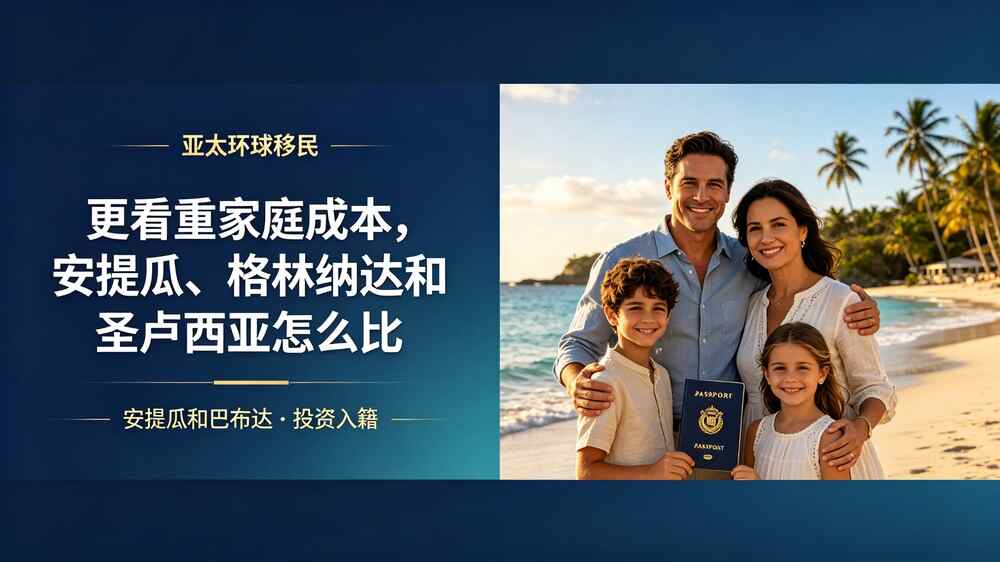 更看重家庭成本,安提瓜、格林纳达和圣卢西亚怎么比