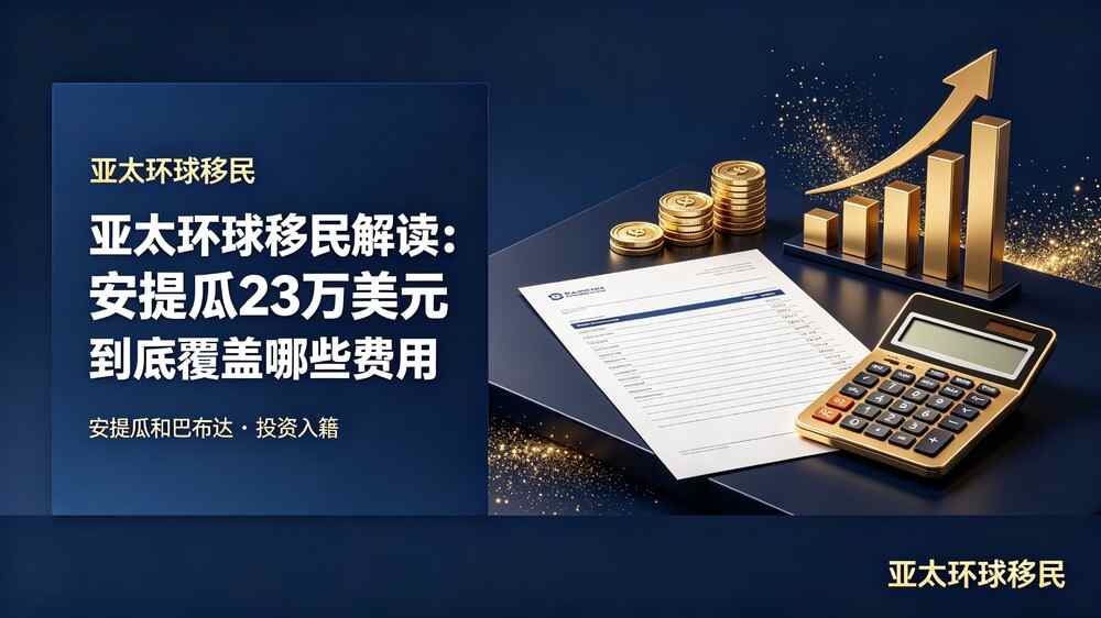 亚太环球移民解读:安提瓜23万美元到底覆盖哪些费用