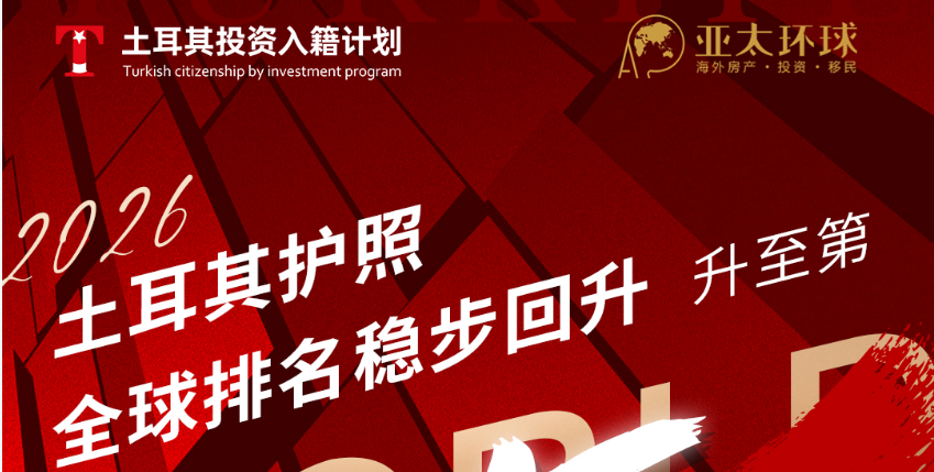 土耳其护照全球排名升至第45位，连续两年稳步回升
