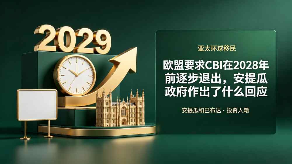 欧盟要求CBI在2028年前逐步退出，安提瓜政府作出了什么回应